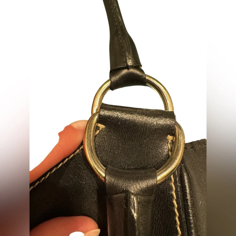 Vintage Prada Nylon Small Handbag. Black. GUC